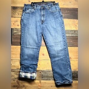 J. Crew Flannel Lined Jeans